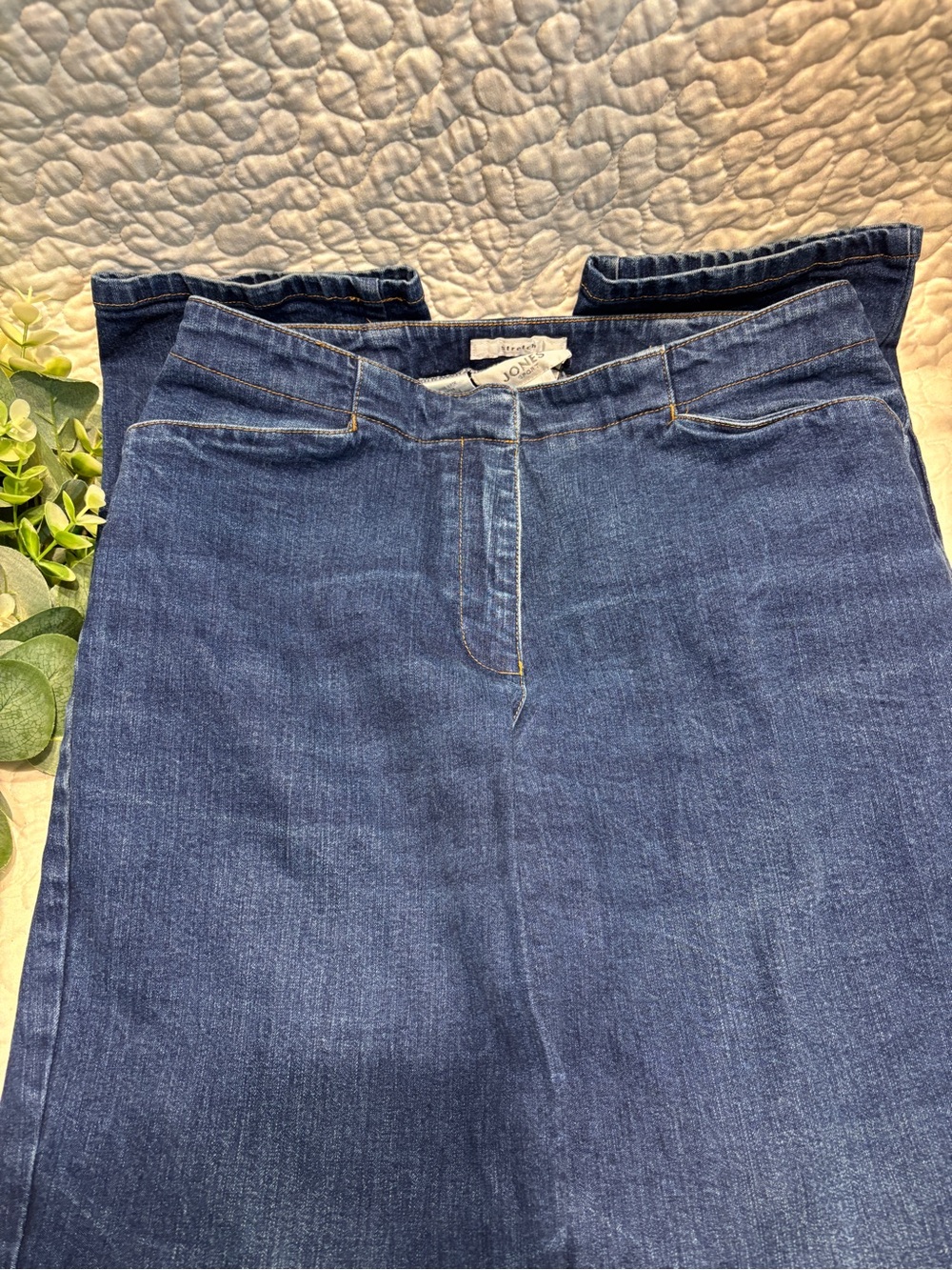 Jones New York High-Rise Dark Blue Denim Jeans